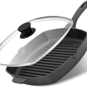 10.5 Inch Cast Iron Square Grill Pan