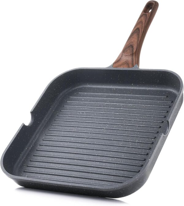 Nonstick Grill Pan for Stove Tops 9 inches